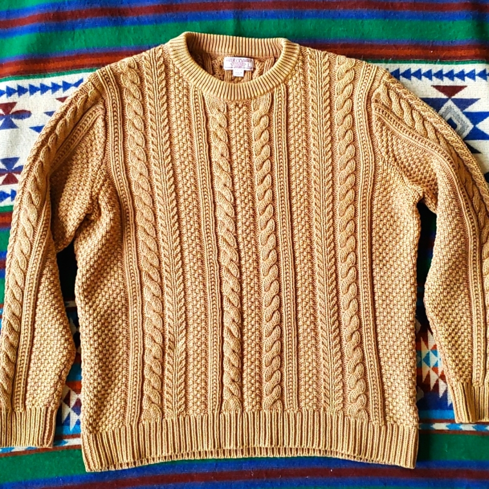 J Crew Wallace and Barnes Cable Knit Sweater Large Great Condition